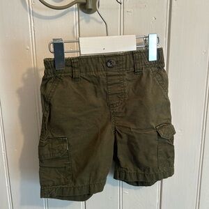 (3/$20) George 12/18m Olive green cargo shorts